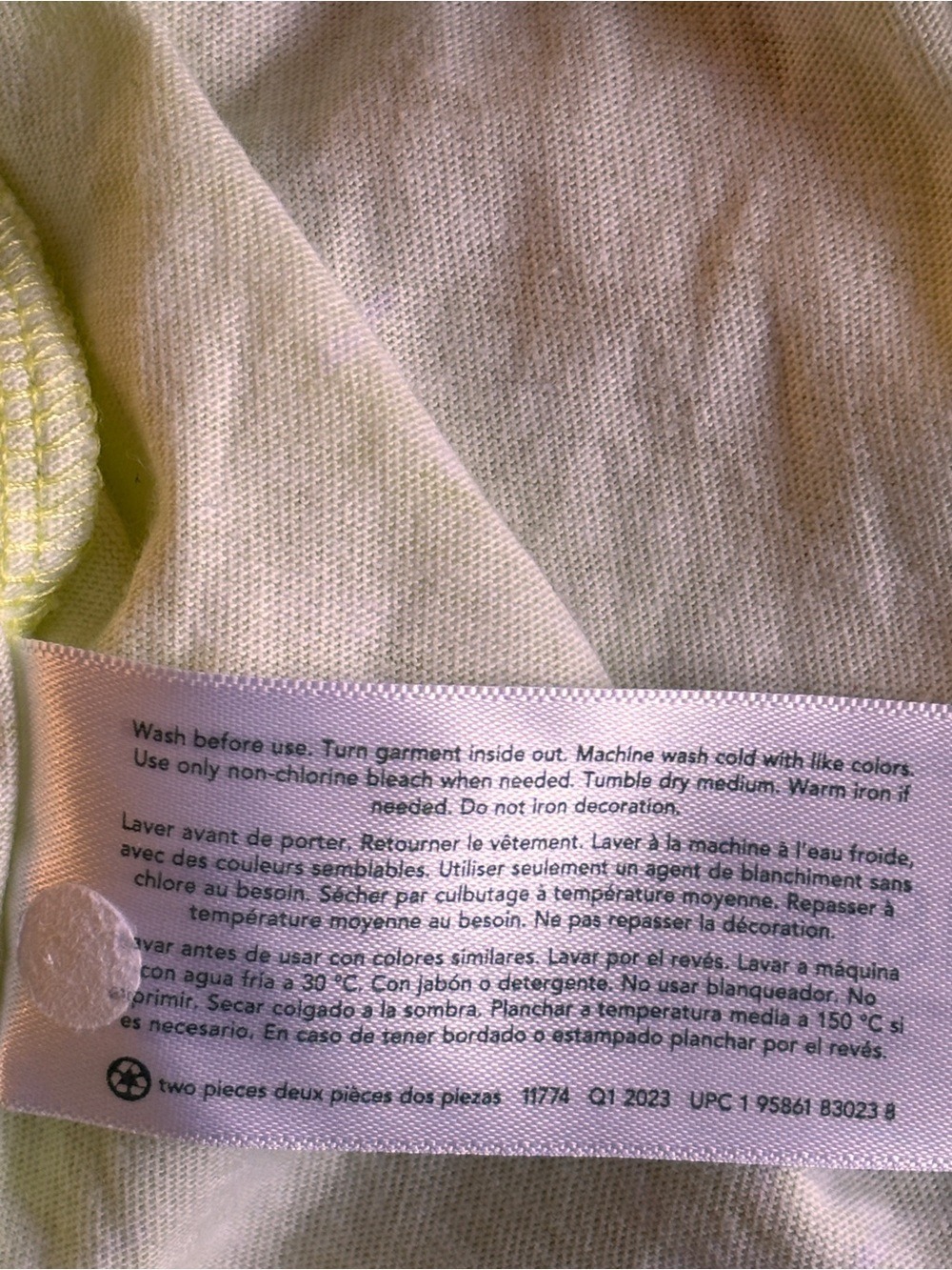 Carter's Baby Dress & Romper Set Lime Green White 18 Months - Picture 7 of 11